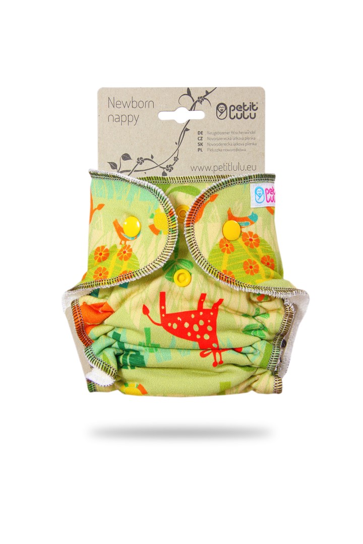 Petit Lulu Newborn Nappy Savanna